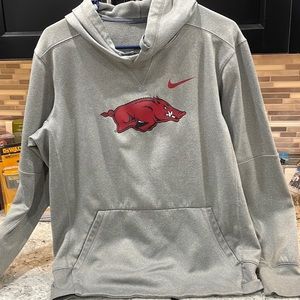 Mens Nike dri-fit hoodie AR Razorbacks size Small